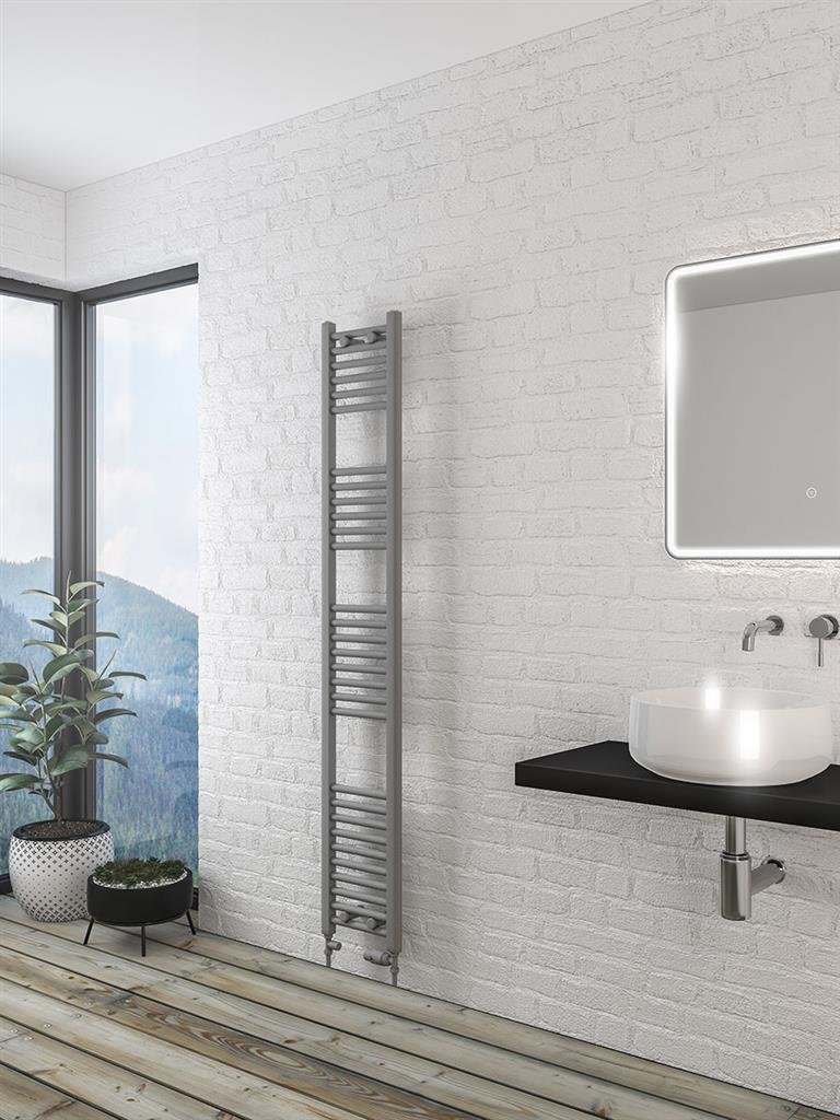 Eastbrook Wingrave Matt Grey Straight Multi Towel Rails