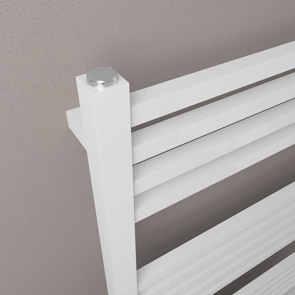 Eastbrook Tuscan Square White Steel Multirail Heated Towel Rails