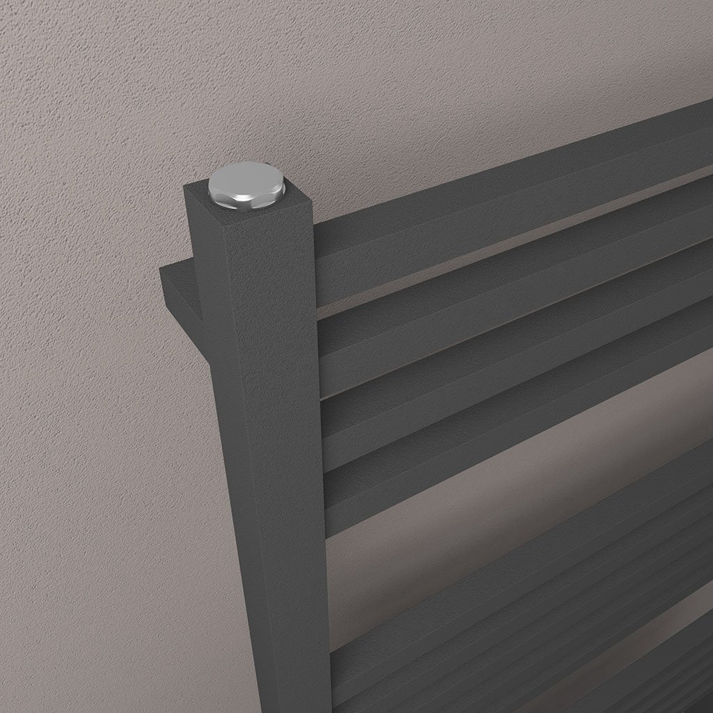 Eastbrook Tuscan Square Anthracite Steel Multirail Heated Towel Rails