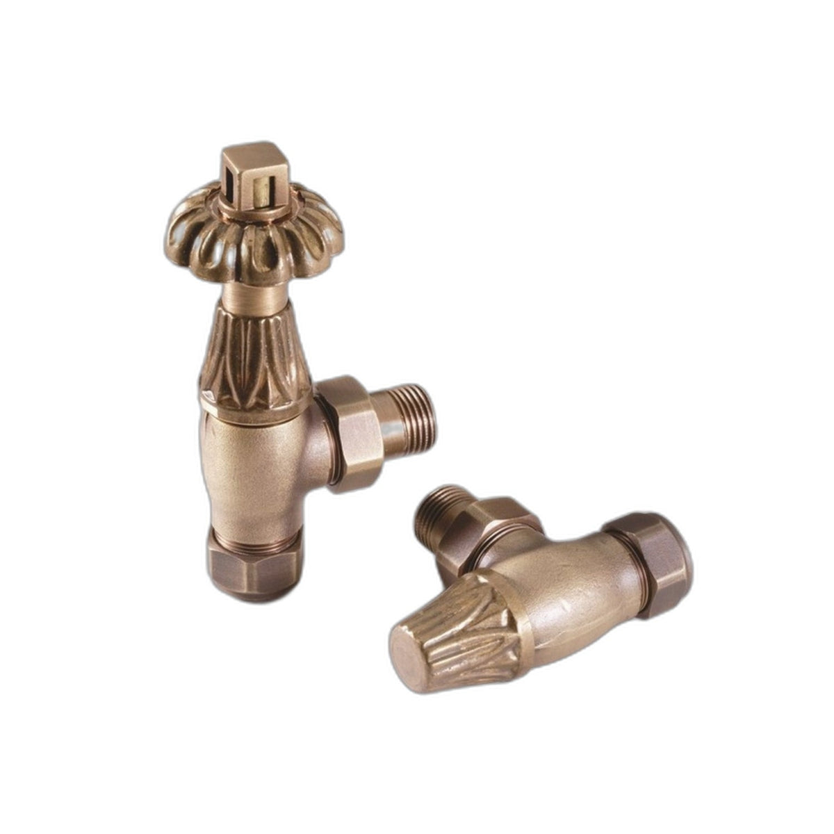 Kartell Nostalgia Angled Steel Radiator & Towel Rail Valve Thermostatic