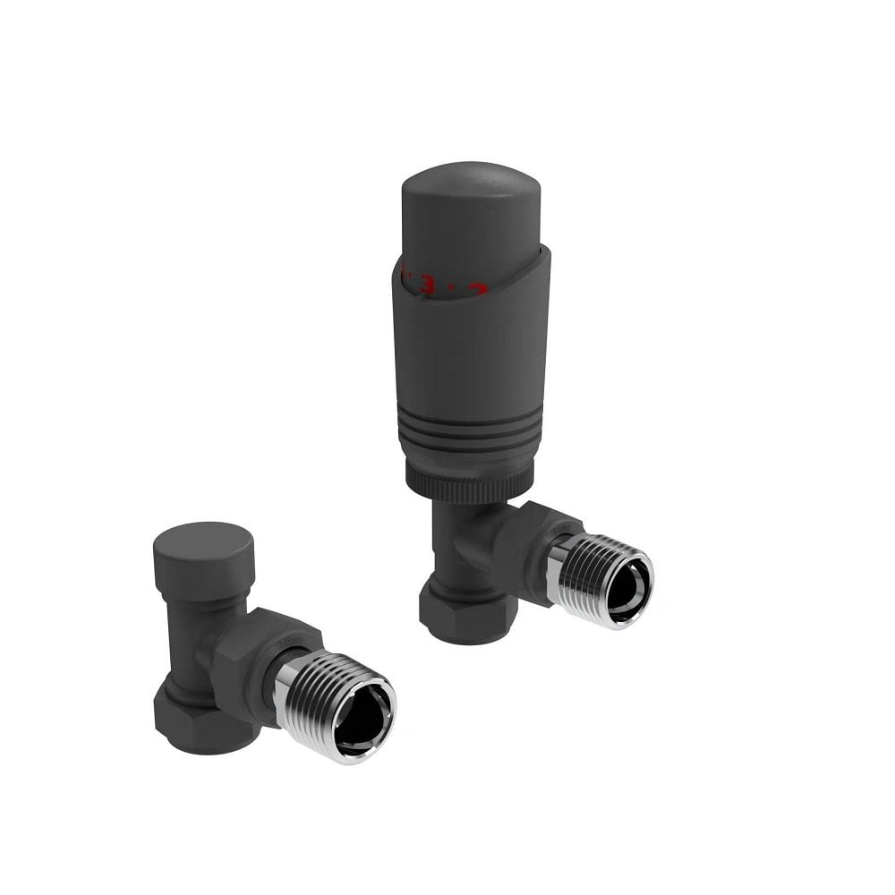 Kartell K-Design Angled Twin Valve Pack Trv Anthracite