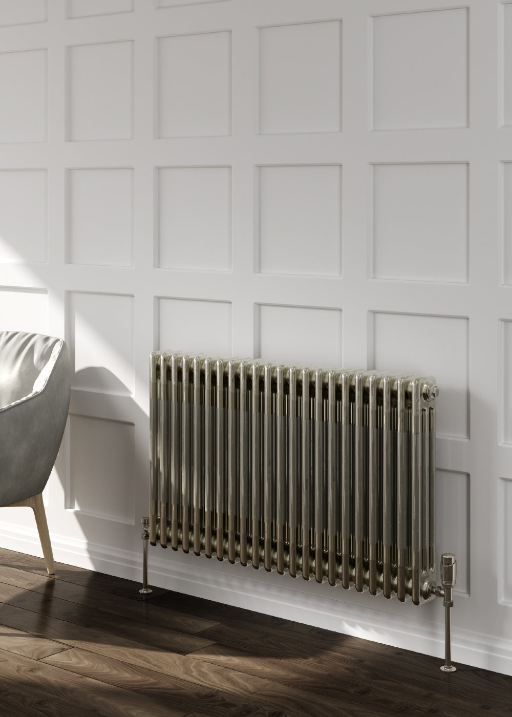 Reina Colona Steel Raw Metal Lacquer Horizontal Column Radiator