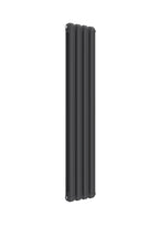 Reina Coneva Steel Anthracite Vertical Designer Radiator Central Heating