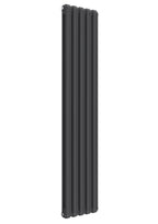 Reina Coneva Steel Anthracite Vertical Designer Radiator Central Heating