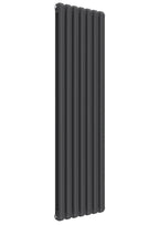 Reina Coneva Steel Anthracite Vertical Designer Radiator Central Heating