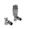 Kartell K-Design TRV Angled Twin Radiator Valve Pack Chrome