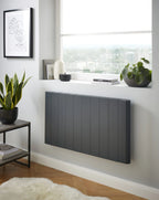 Kartell Capri Electric Aluminium Panel Heater 1000W Horizontal 500 x 544mm - Anthracite (view 2)