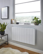 Kartell Capri Electric Aluminium Panel Heater 2000W Horizontal 500 x 907mm, White