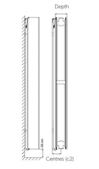 Kartell DV420F K-FLAT Type 20 Kompact Double Panel Vertical Radiator
