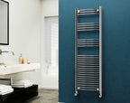 Eastgate 22Mm Steel Chrome Curved Heated Towel Rails
