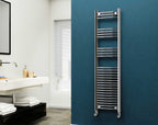 Eastgate 22Mm Steel Chrome Curved Heated Towel Rails
