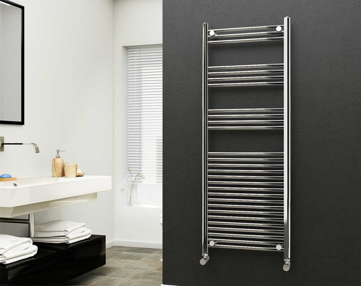 Eastgate 22Mm Steel Chrome Straight Heated Towel Rails