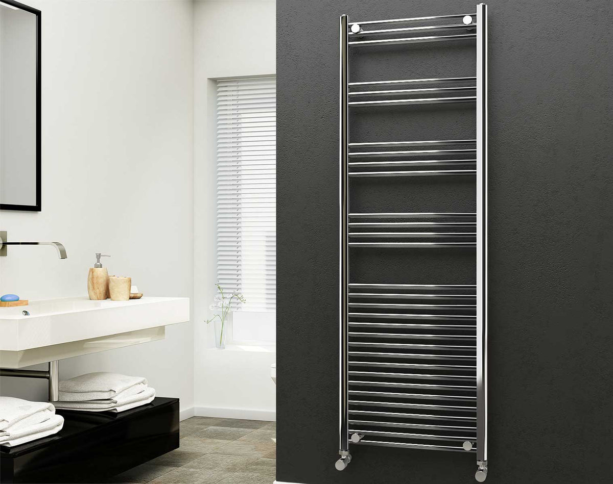 Eastgate 22Mm Steel Chrome Straight Heated Towel Rails