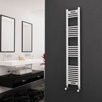 Eastgate 22Mm Steel White Straight Heated Towel Rails