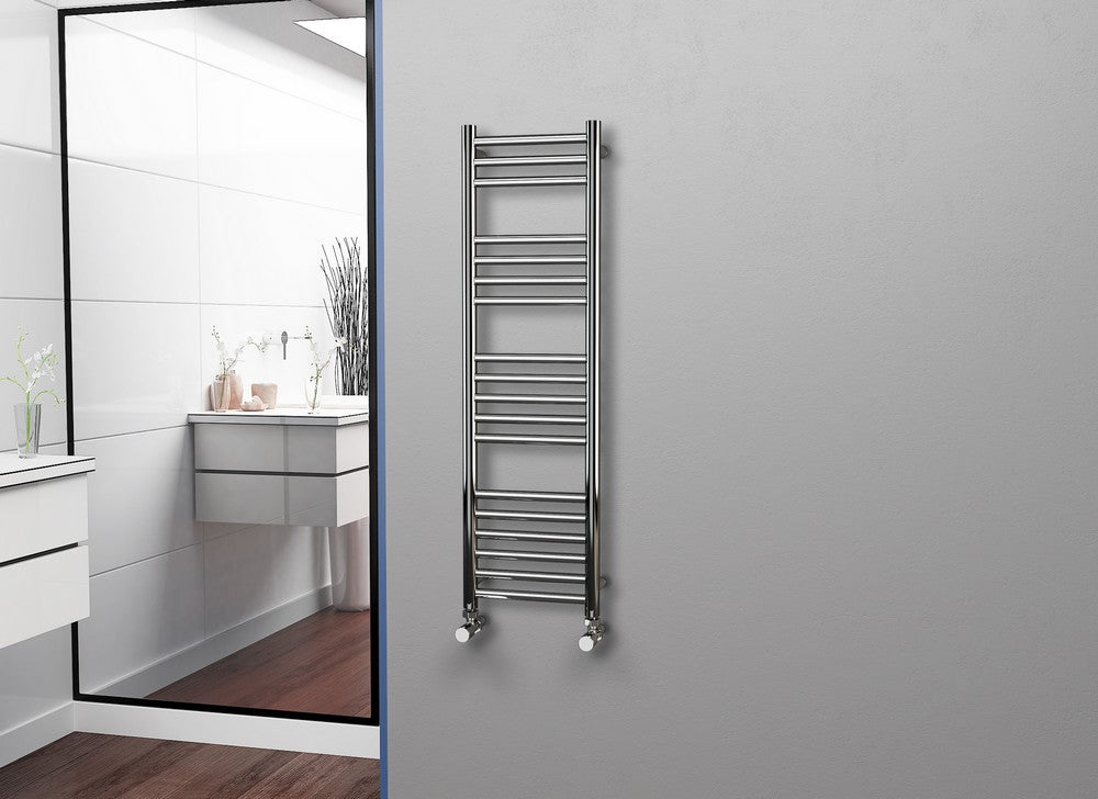 Eastgate 304 Straight Polished Steel Heated Towel Rails