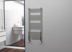 Eastgate 304 Straight Polished Steel Heated Towel Rails