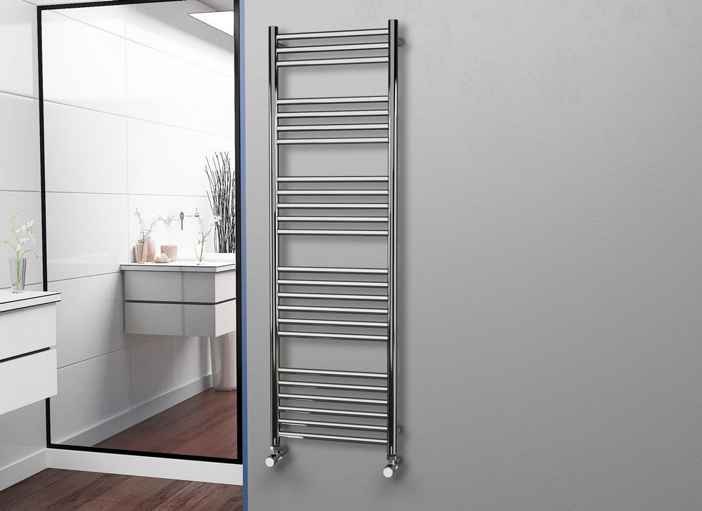 Eastgate 304 Straight Polished Steel Heated Towel Rails