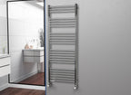 Eastgate 304 Straight Polished Steel Heated Towel Rails