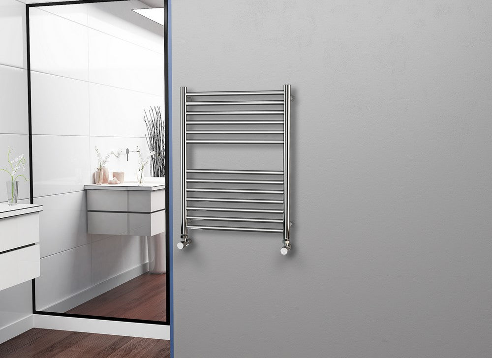 Eastgate 304 Straight Polished Steel Heated Towel Rails