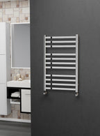 Eastgate Square Tube Polished Stainless Steel Heated Towel Rails