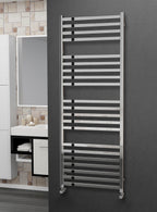 Eastgate Square Tube Polished Stainless Steel Heated Towel Rails