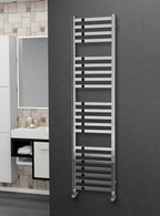 Eastgate Square Tube Polished Stainless Steel Heated Towel Rails