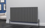Eastgate Eben Steel Anthracite Single/Double Panel Horizontal Designer Radiators - Central Heating