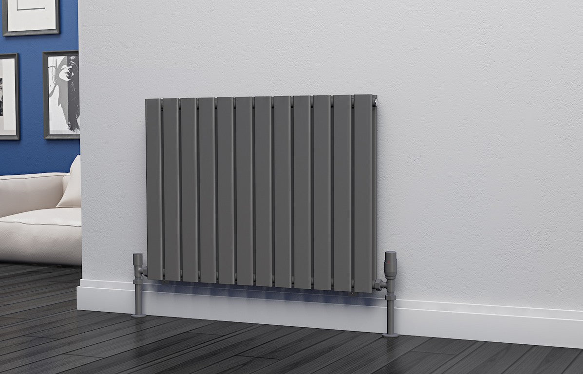 Eastgate Eben Steel Anthracite Single/Double Panel Horizontal Designer Radiators - Central Heating