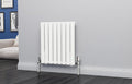 Eastgate Eben Steel White Single/Double Panel Horizontal Designer Radiators - Central Heating
