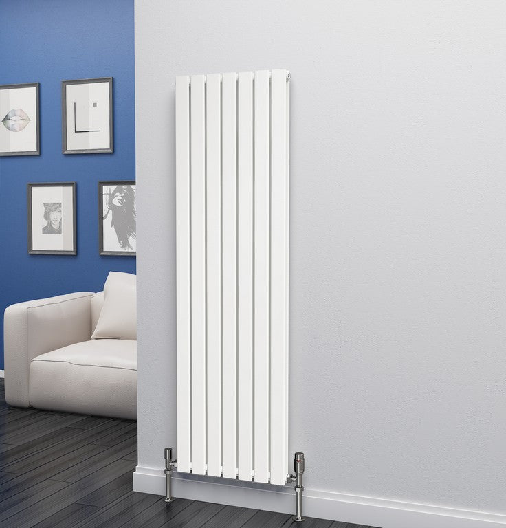 Eastgate Eben Steel White Single/Double Panel Vertical Designer Radiators - Central Heating