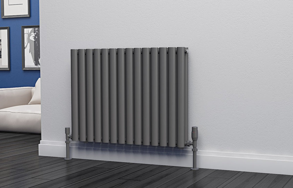 Eastgate Eclipse Steel Anthracite Single/Double Panel Horizontal Designer Radiators - Central Heating