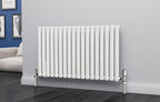 Eastgate Eclipse Steel White Single/Double Panel Horizontal Designer Radiators - Central Heating