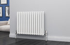 Eastgate Eclipse Steel White Single/Double Panel Horizontal Designer Radiators - Central Heating