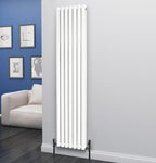 Eastgate Eclipse Steel White Single/Double Panel Vertical Designer Radiators - Central Heating