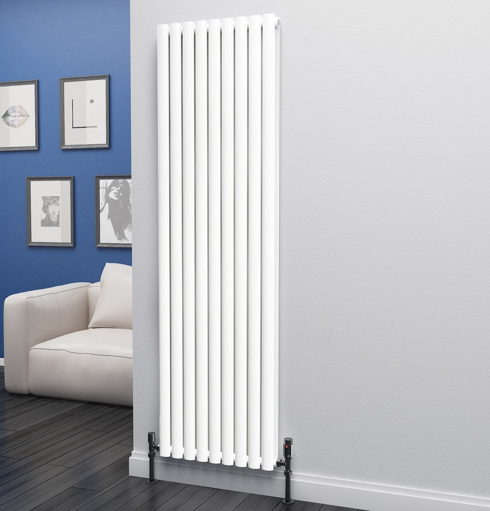 Eastgate Eclipse Steel White Single/Double Panel Vertical Designer Radiators - Central Heating