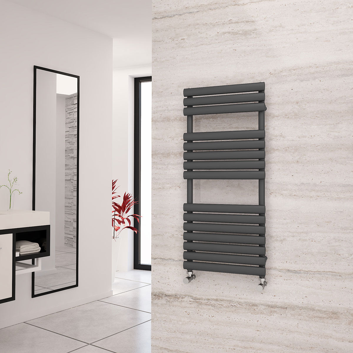Eastgate Eclipse Steel Anthracite Designer Heated Towel Rails