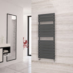 Eastgate Liso Steel Anthracite Flat Tube Designer Heated Towel Rails