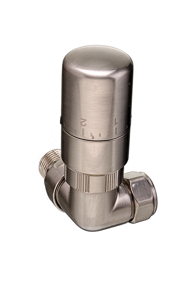 Eastgate Corner Ideal TRV Thermostatic Radiator Valve Angled Nickel