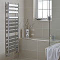 Kartell Newark Chrome Designer Heated Towel Rail - 1300Mm X 500Mm