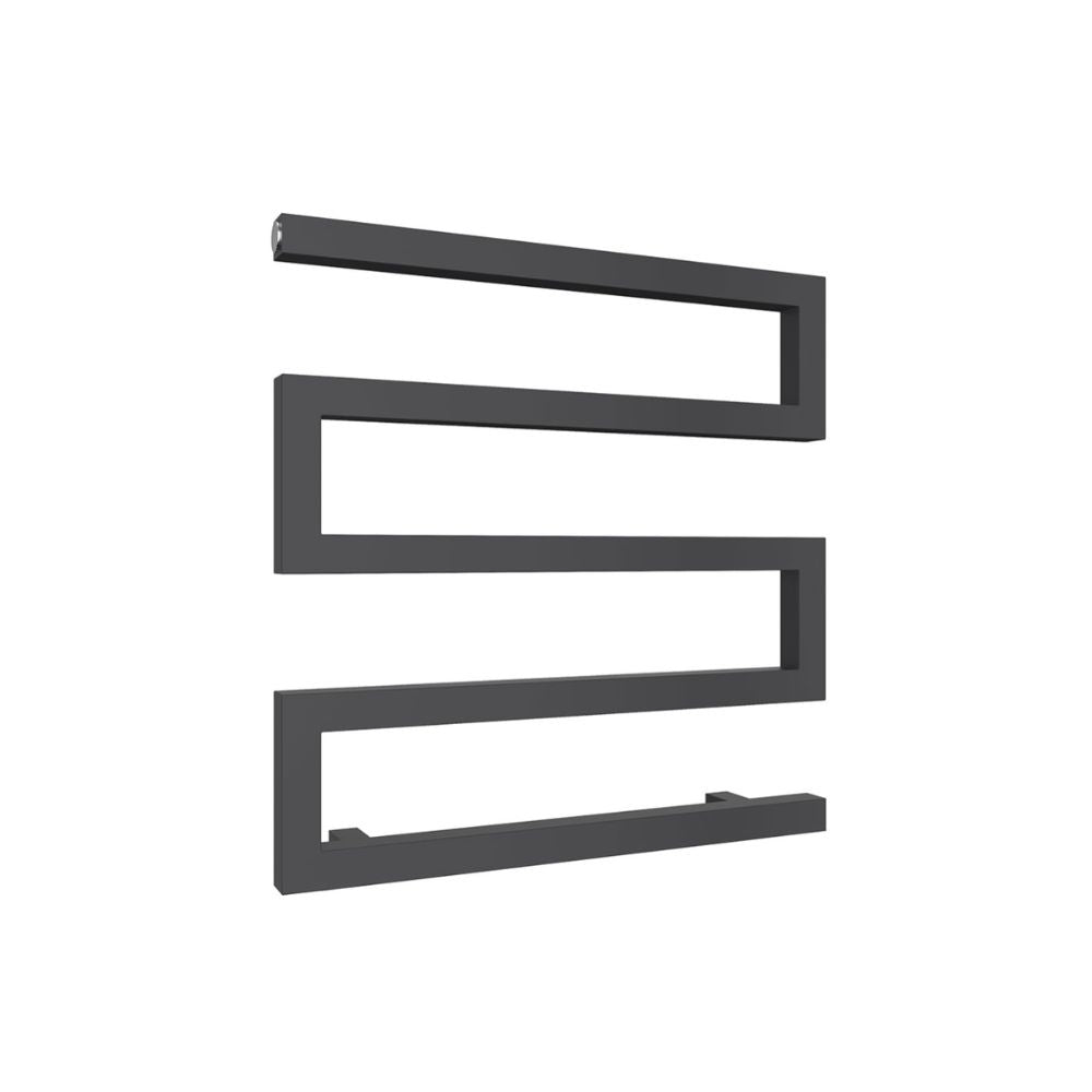 Reina Serpe Steel Anthracite Designer Heated Towel Rail Radiator Central Heating