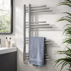 Kartell New York Chrome Plated Designer Heated Towel Rail - 900mm x 500mm