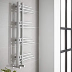 Kartell New York Chrome Plated Designer Heated Towel Rail - 906Mm X 500Mm