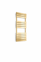 Kartell Malibu 1200 x 500mm Heated Towel Rail - Brushed Brass (view 3)