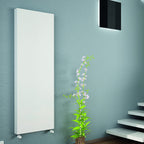 Kartell K-Flat Type 10 White Steel Single Panel Vertical Designer Radiators