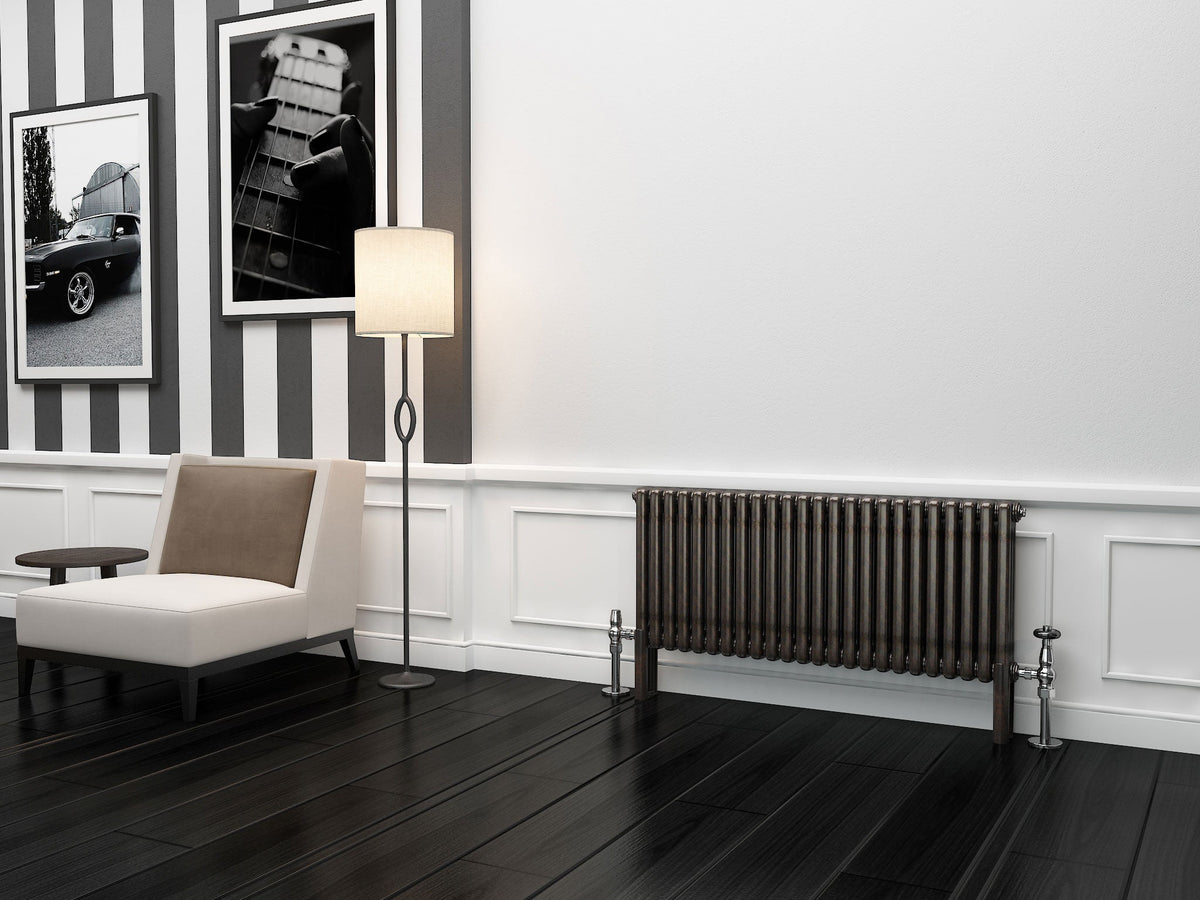 Traderad Premium Raw Metal Lacquer Horizontal Column Radiators