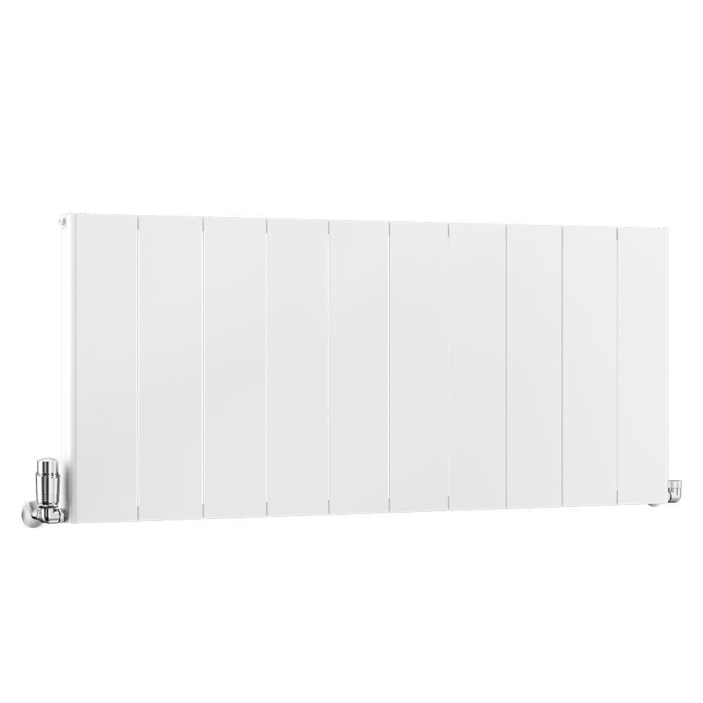 Traderad Premium Slimline White Horizontal Aluminium Designer Radiators