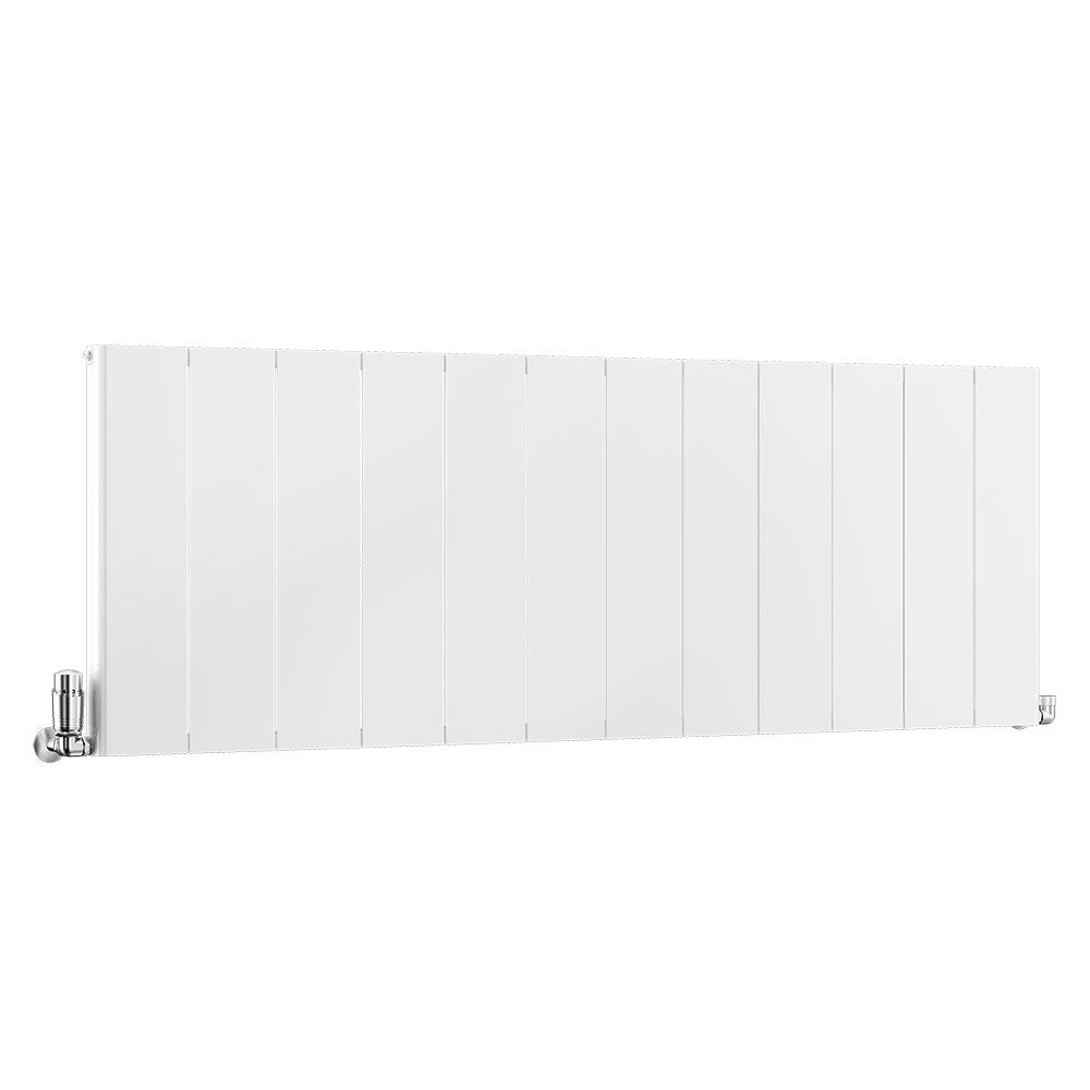 Traderad Premium Slimline White Horizontal Aluminium Designer Radiators