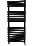 Traderad Elliptical Tube Black Designer Heated Towel Rails