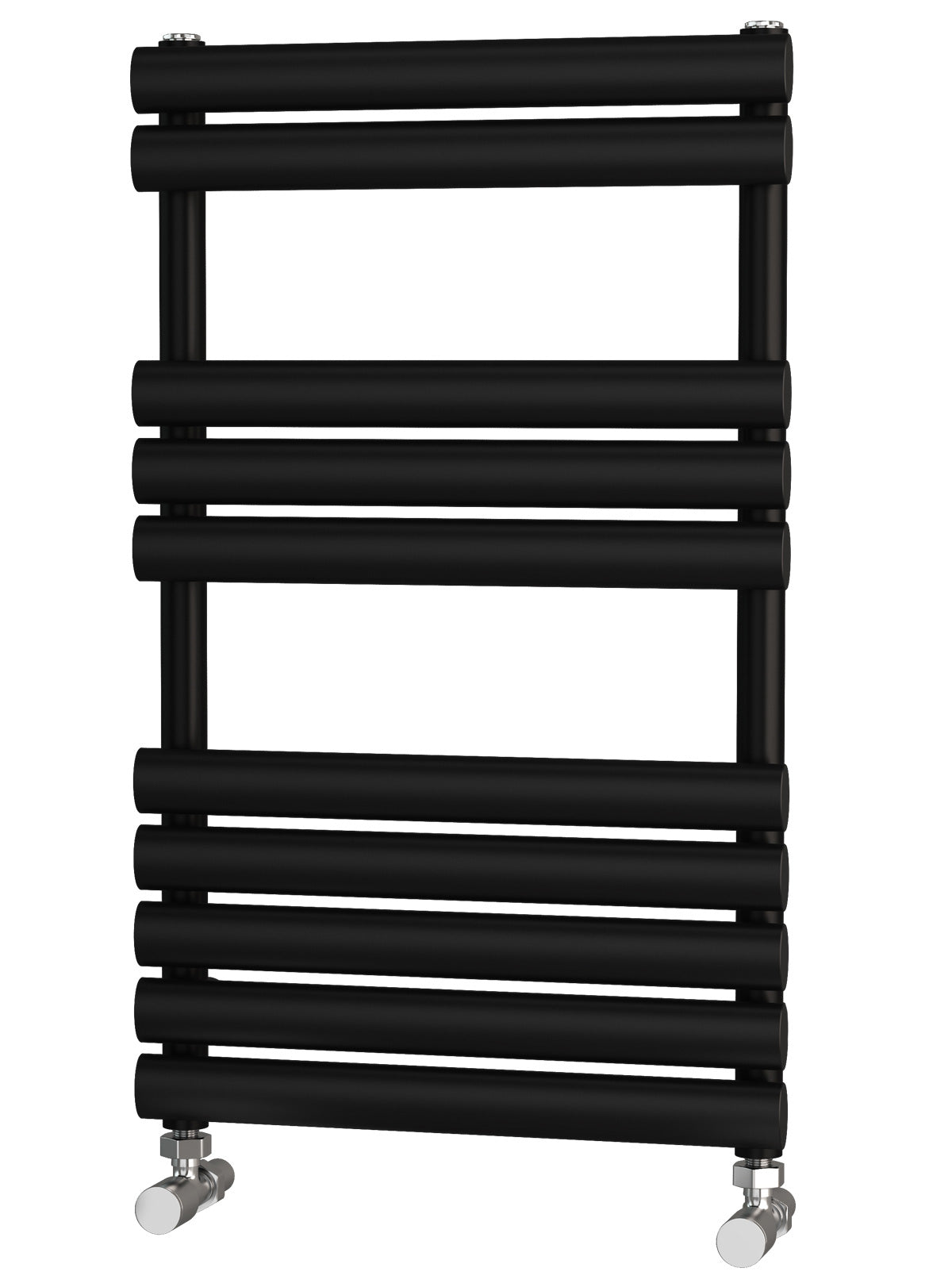 Traderad Elliptical Tube Black Designer Heated Towel Rails