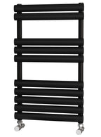 Traderad Elliptical Tube Black Designer Heated Towel Rails